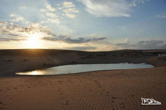 Fim de tarde nas dunas de Cabo Polonio, no litoral do Uruguai